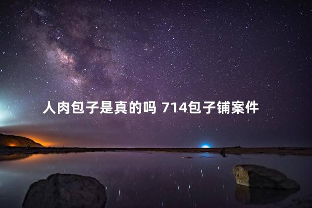 人肉包子是真的吗 714包子铺案件
